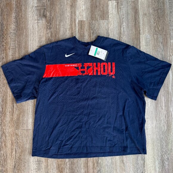 Nike Houston Astros Cropped Womens T-Shirt - XL - Picture 1 of 3